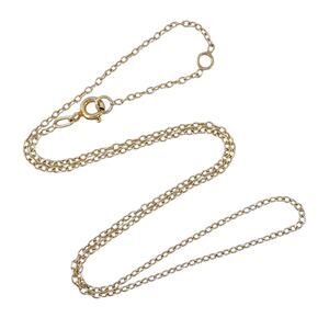 Vintage Gold-Tone Sterling Silver 925 Cable Chain Necklace 16"-17"